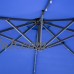 Kinbor 9 Feet Outdoor Patio Umbrella Solar Powered LED Lighted Hanging Umbrella Window Awning Garden Furniture Blue   